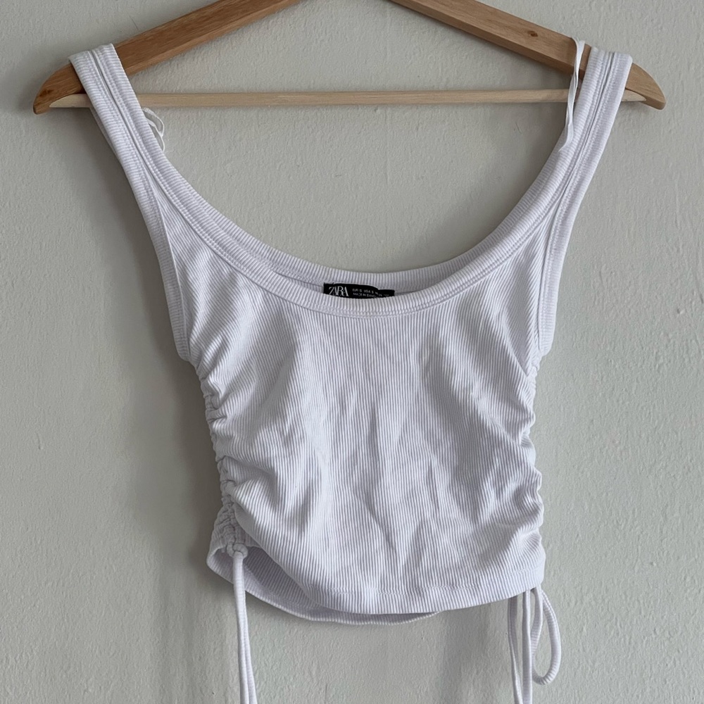 zara cropped tank top